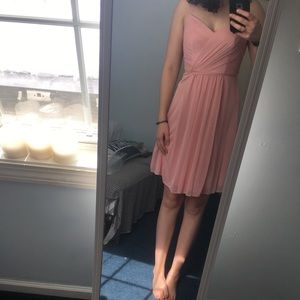 Ballet Pink Short Bridesmaid or Formal Dress